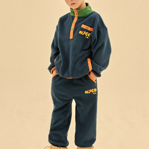 Roller Disco Fleece Anorak_Navy Set