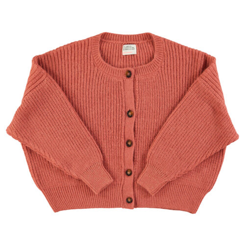 Knitted soft cardigan | Old Pink