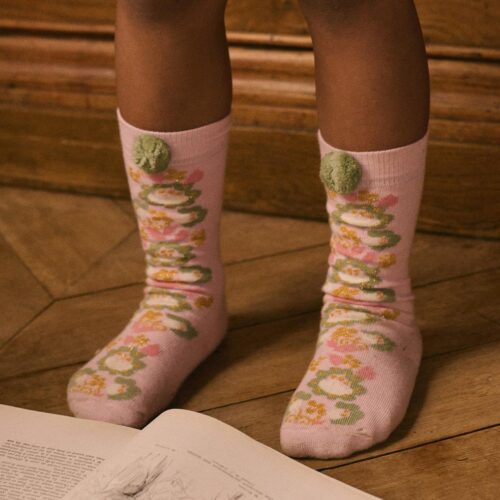 SOCKS CHELIE BLUSH KNITTED COTTON