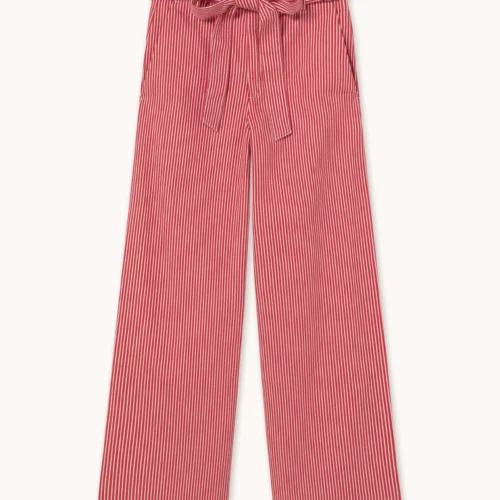 Twill Striped Women Trousers
