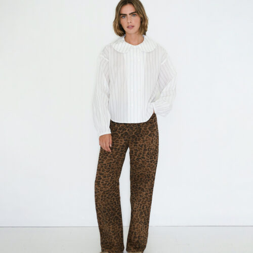 Animal Print Berta Long Women Denim